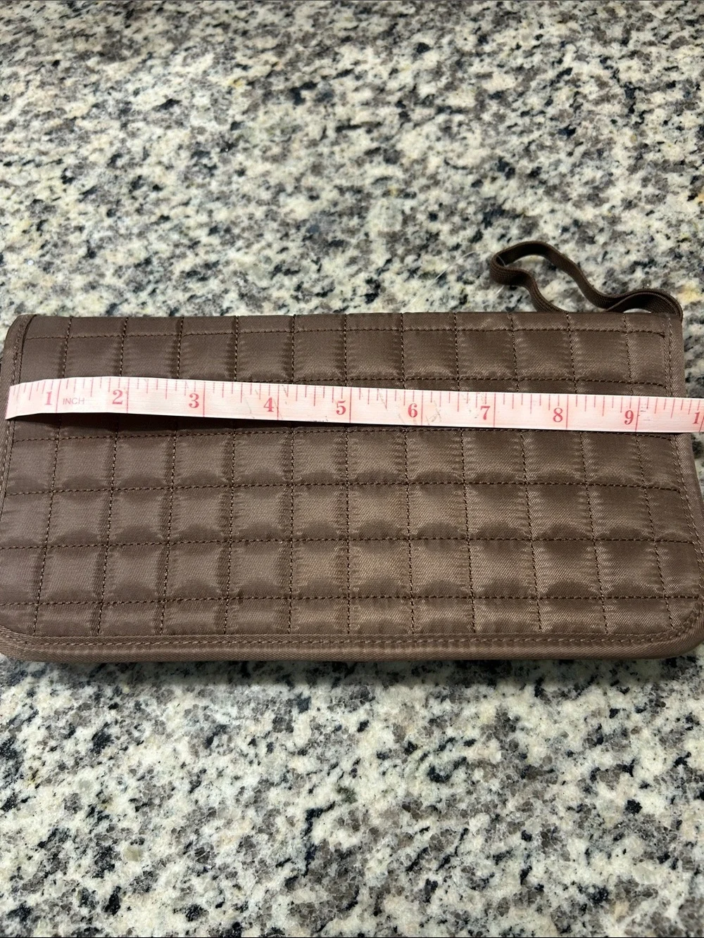 lug Quilted Travel Wallet - Brown